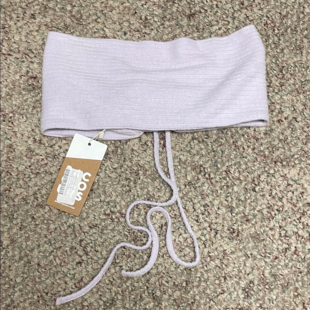 24 colours knit Lavender keyhole tie back sleeveless crop top